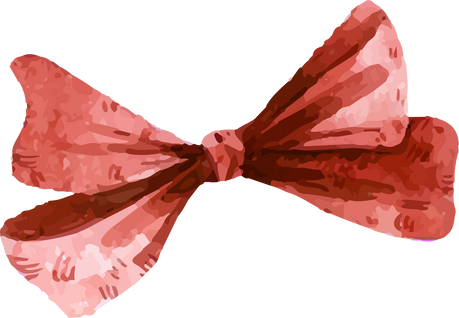 Watercolor Bow Illustration